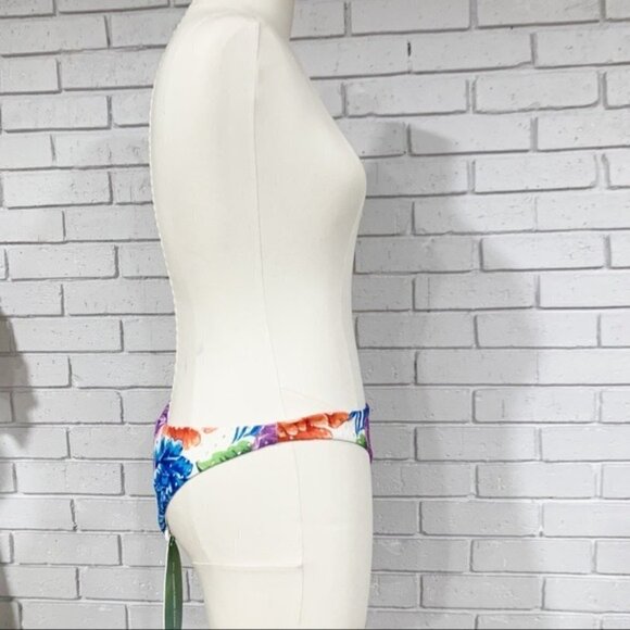 Farm Rio Women’s Rainbow Floral Bikini Bottom - Size Small - Picture 10 of 11